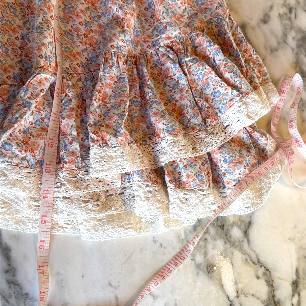 Aeropostale Layered Floral Lace Trim Mini Skirt size Small - Picture 12 of 12